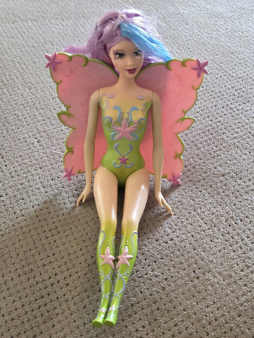 2006 BEAUTIFUL MERMAIDIA FAIRYTOPIA BARBIE W/COLOR CHANGING HAIR & WINGS!